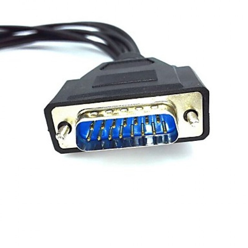 DB 15-Pin Male Break Out To 8 BNC Female Cable Connectors for CCTV System  